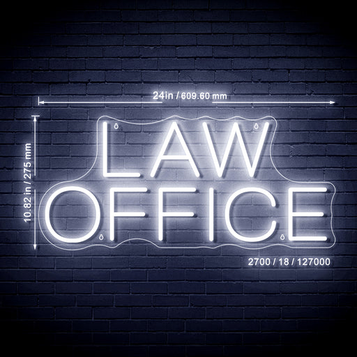 Law Office Ultra-Bright LED Sign with Remote (Neon-Style, LED Technology) - LED Gift Works
