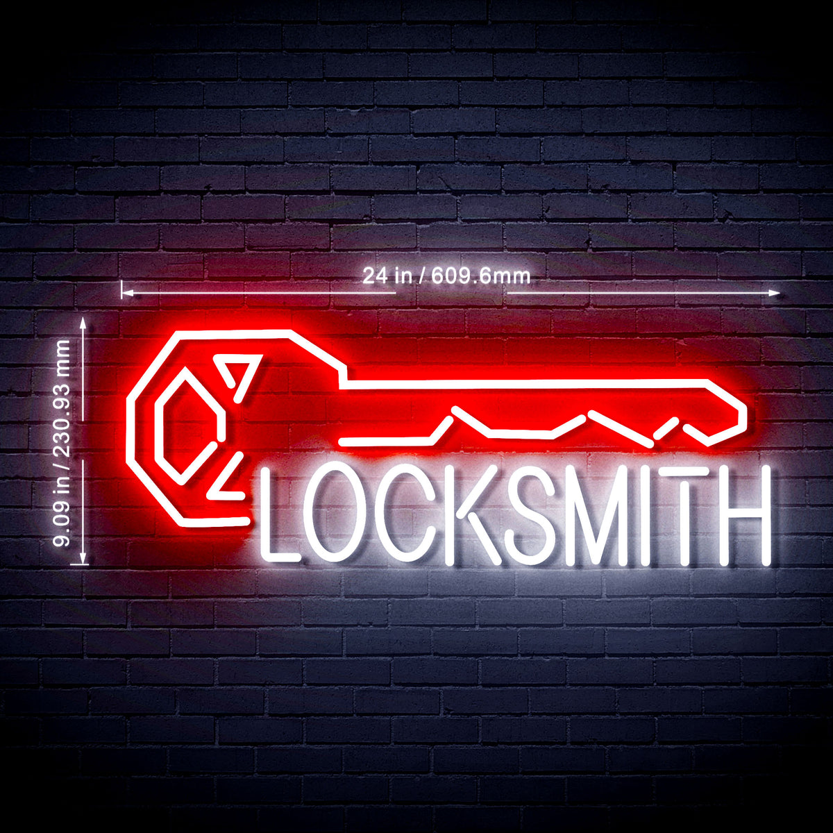 Locksmith Key Shop Ultra-Bright LED Sign with Remote (Neon-Style, LED ...