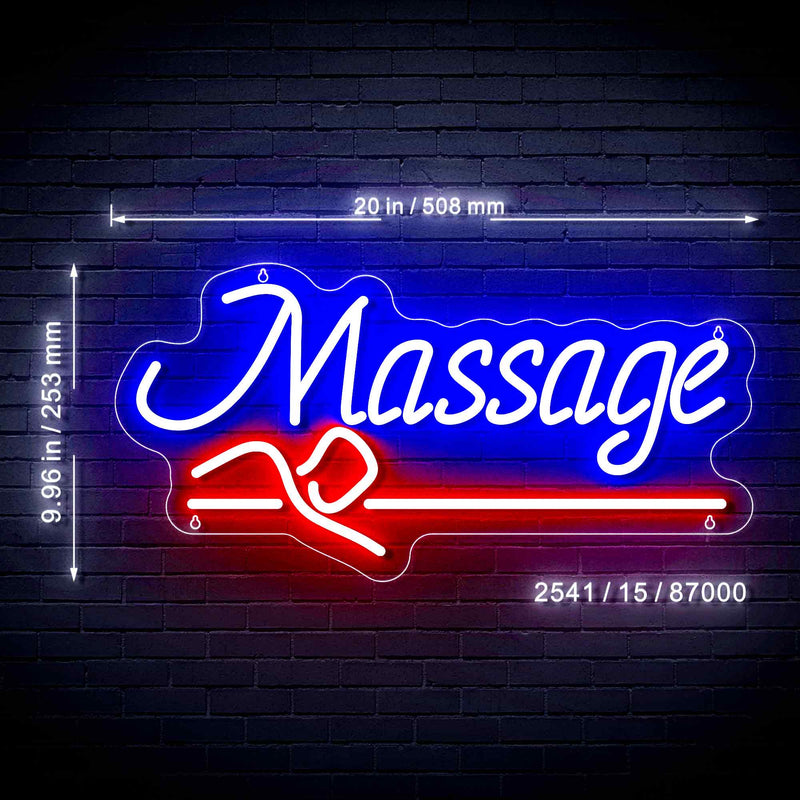 Massage Ultra-Bright LED Sign with Remote (Neon-Style, LED Technology) - LED Gift Works