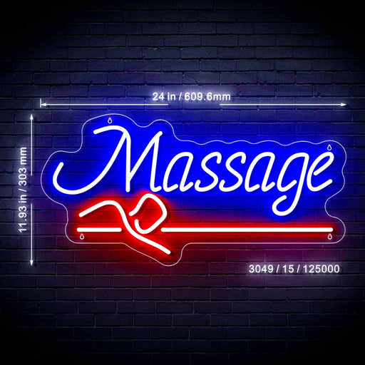 Massage Ultra-Bright LED Sign with Remote (Neon-Style, LED Technology) - LED Gift Works