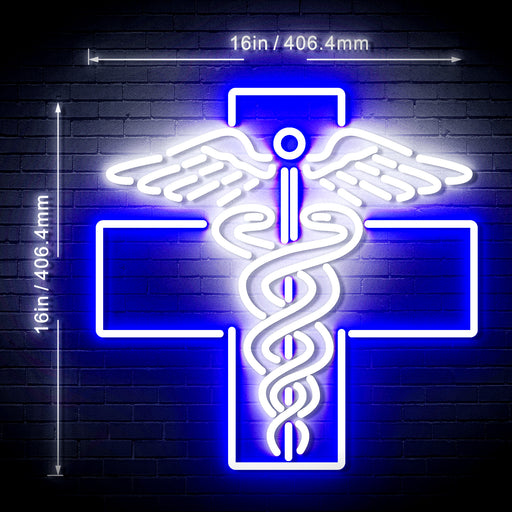 Medical Cross Dispensary Flex Silicone LED Sign (Neon-Style, LED Technology) - Way Up Gifts