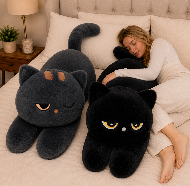 Big Stuffed Animal Soft Cute Cat Plushie - LED Gift Works