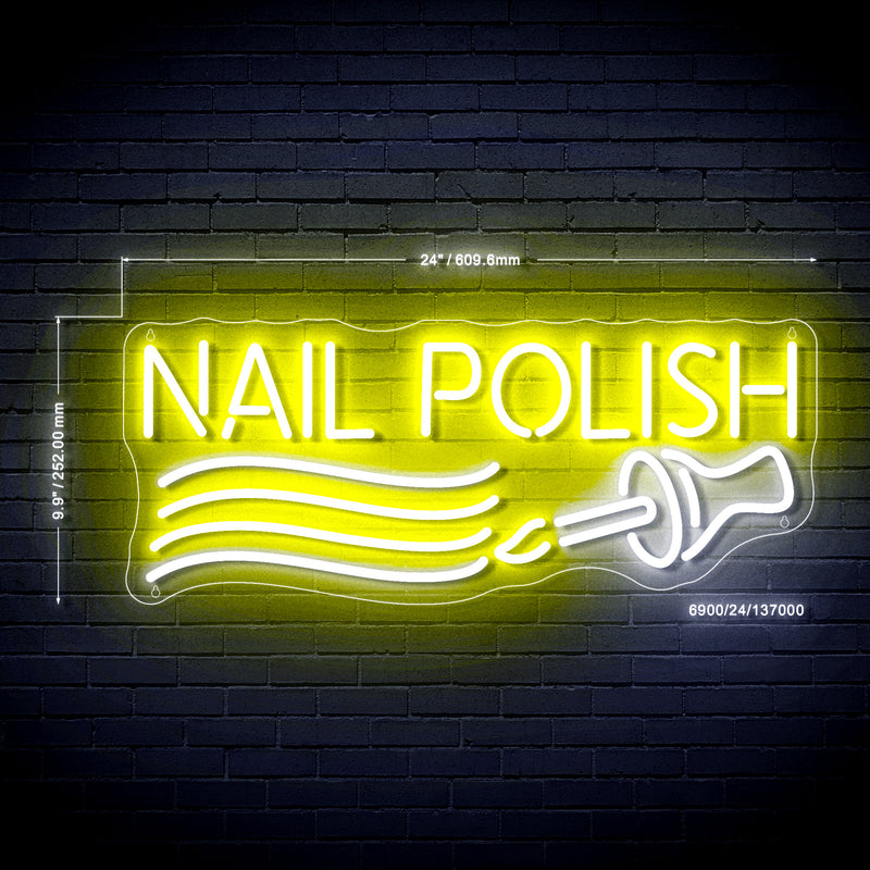 Beauty Nail Polish Ultra-Bright LED Sign with Remote (Neon-Style, LED Technology) - LED Gift Works