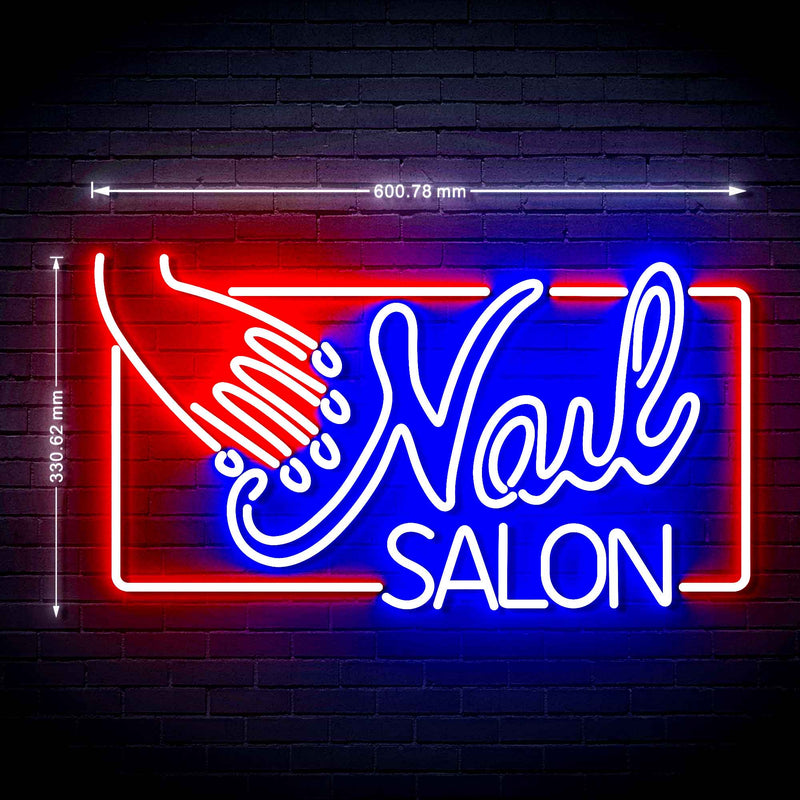 Nail Salon Ultra-Bright LED Sign with Remote (Neon-Style, LED Technology) - LED Gift Works