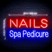 Nails Spa Pedicure Ultra-Bright LED Sign with Remote (Neon-Style, LED Technology) - Way Up Gifts