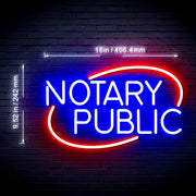 Notary Public Flex Silicone LED Sign (Neon-Style, LED Technology) - LED Gift Works