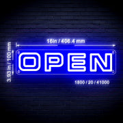 Modern Store Open Sign Flex Silicone LED Sign (Neon-Style, LED Technology) | LED Business Window Sign - LED Gift Works