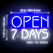 Open 7 Days Flex Silicone LED Sign (Neon-Style, LED Technology) - LED Gift Works