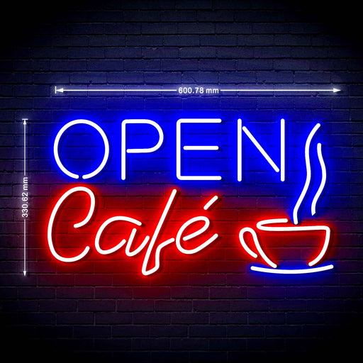 Cafe Open Ultra-Bright LED Sign with Remote (Neon-Style, LED Technology) - Way Up Gifts