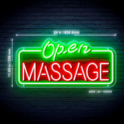 Massage Open Ultra-Bright LED Sign with Remote (Neon-Style, LED Technology) - LED Gift Works