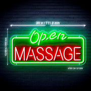 Massage Open Ultra-Bright LED Sign with Remote (Neon-Style, LED Technology) - LED Gift Works