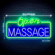 Massage Open Ultra-Bright LED Sign with Remote (Neon-Style, LED Technology) - LED Gift Works