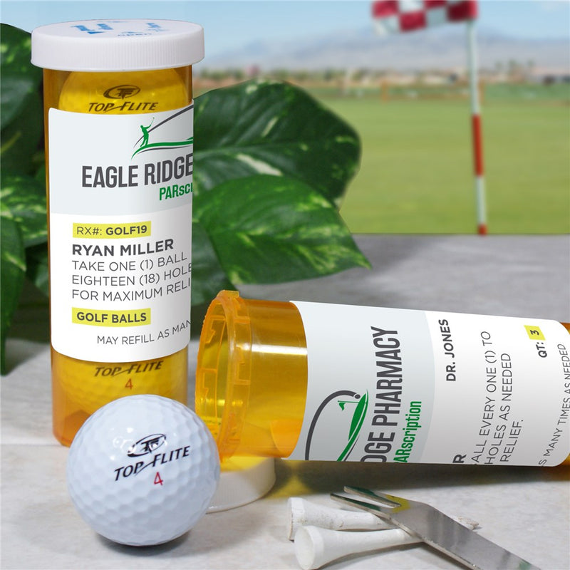 Rx Fore! Golf – Hilarious Prescription Golf Ball Set - LED Gift Works