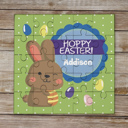 Custom Hoppy Easter Bunny Name Puzzle - LED Gift Works