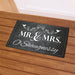 Mr. & Mrs. Personalized Welcome Mat - Custom Wedding Entry Mat - Way Up Gifts