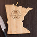 Personalized Minnesota State Cutting Board - Home Sweet Home Bamboo Gift - Way Up Gifts
