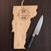 Personalized Vermont State Cutting Board - Home Sweet Home Kitchen Decor - Way Up Gifts