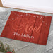 Noel Personalized Welcome Mat - Custom Christmas Doormat - Way Up Gifts