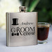Groom Crew Flask - Personalized Groomsmen Hip Flask - Way Up Gifts