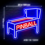 Pinball Ultra-Bright Neon-Style LED Business Window Sign with Remote - LED Gift Works