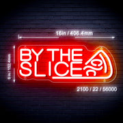 Pizza By The Slice Flex Silicone LED Sign (Neon-Style, LED Technology) - LED Gift Works