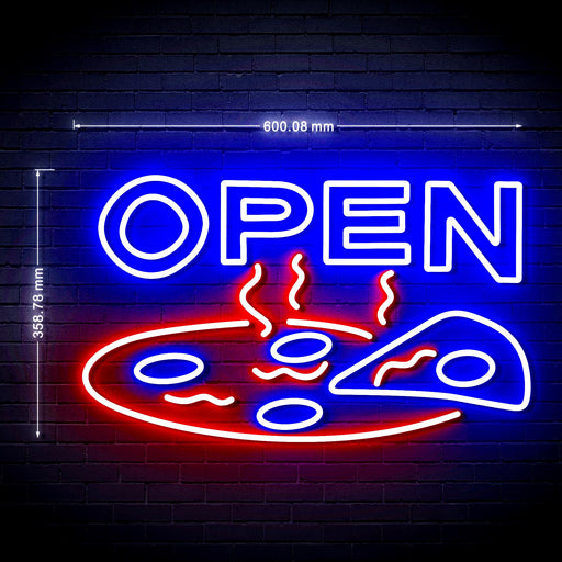 Pizza Open Ultra-Bright LED Sign with Remote (Neon-Style, LED Technology) - LED Gift Works