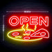 Pizza Open Ultra-Bright LED Sign with Remote (Neon-Style, LED Technology) - Way Up Gifts