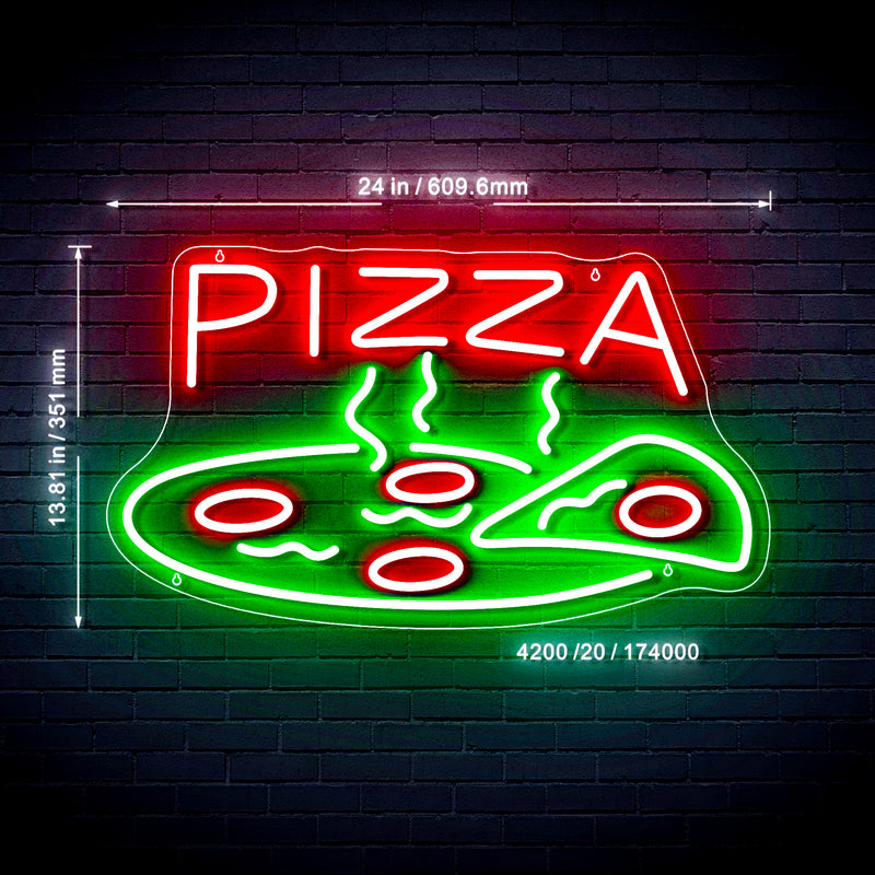 Pizza Shop Ultra-Bright LED Sign with Remote (Neon-Style, LED Technology) - LED Gift Works
