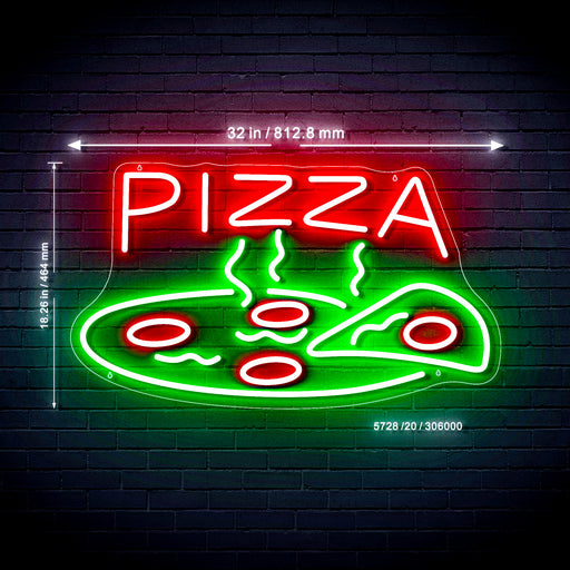Pizza Shop Ultra-Bright LED Sign with Remote (Neon-Style, LED Technology) - LED Gift Works
