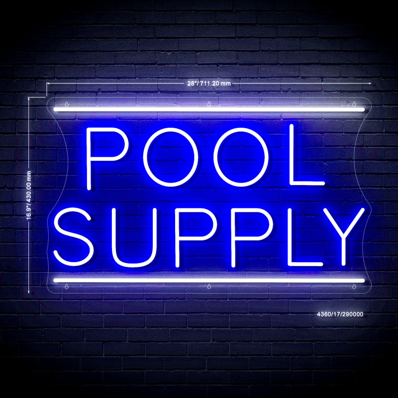 Pool Supply Ultra-Bright LED Sign with Remote (Neon-Style, LED Technology) - LED Gift Works