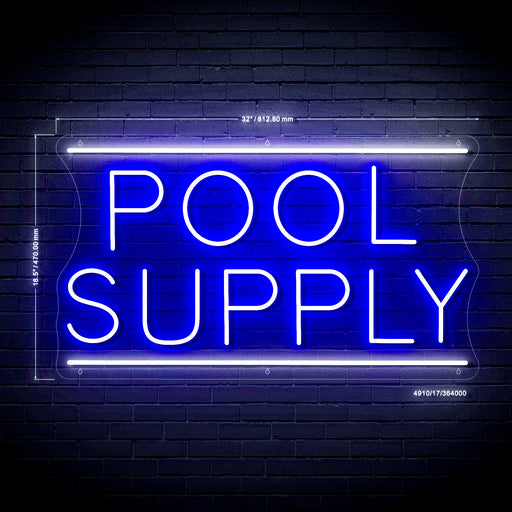 Pool Supply Ultra-Bright LED Sign with Remote (Neon-Style, LED Technology) - Way Up Gifts