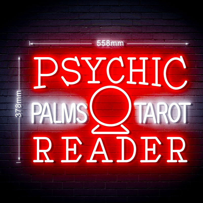 Palms Tarot Psychic Reader Ultra-Bright LED Sign with Remote (Neon-Style, LED Technology) - LED Gift Works