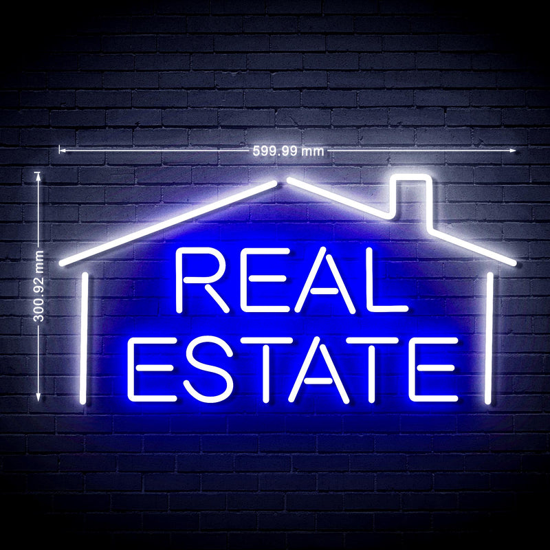 Real Estate Ultra-Bright LED Sign with Remote (Neon-Style, LED Technology) - LED Gift Works