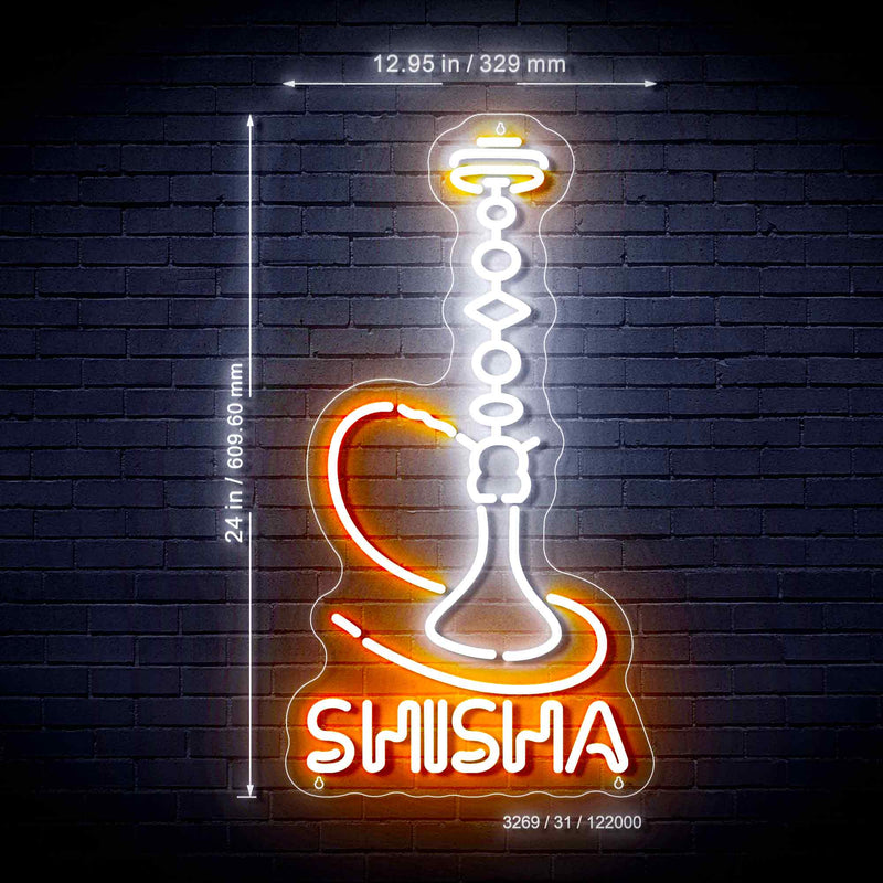 Hookah Shisha Ultra-Bright LED Sign with Remote (Neon-Style, LED Technology) - LED Gift Works