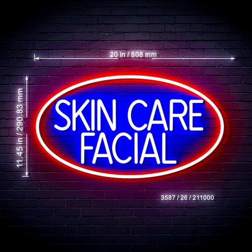 Beauty Salon Skin Care Facial Ultra-Bright LED Sign with Remote (Neon-Style, LED Technology) - Way Up Gifts
