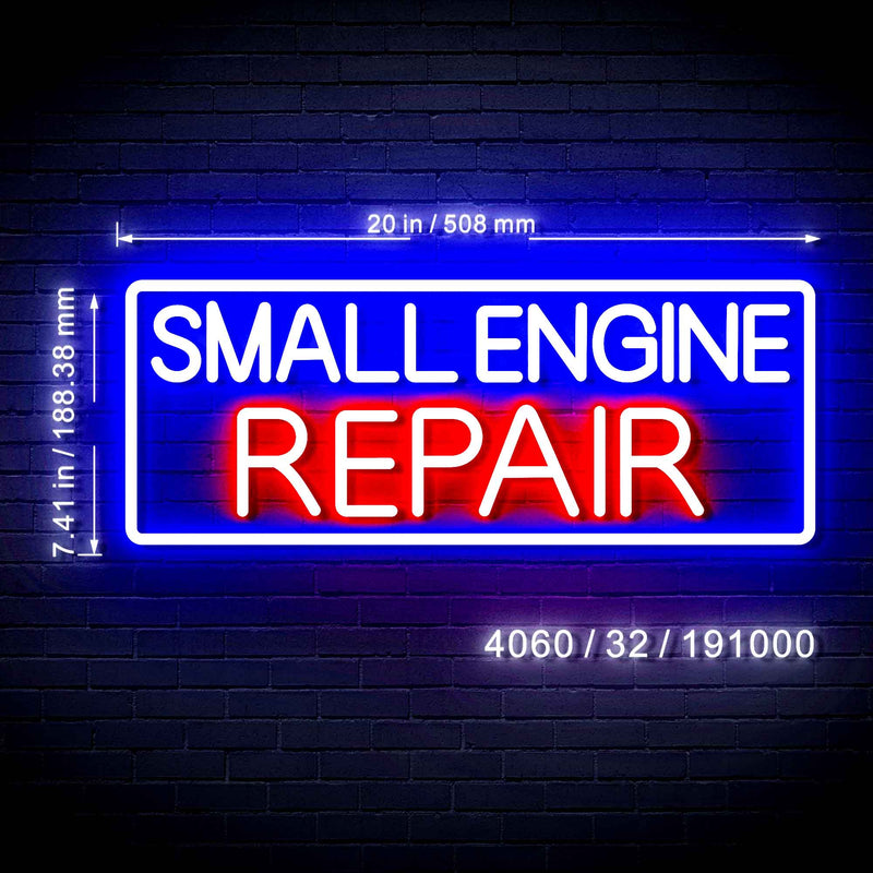20" Small Engine Repair Ultra-Bright LED Sign with Remote (Neon-Style, LED Technology) - LED Gift Works