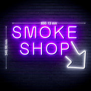 Smoke Shop Arrow Ultra-Bright LED Sign with Remote (Neon-Style, LED Technology) - LED Gift Works