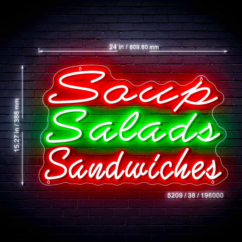 Custom 24" Ultra-Bright LED Sign with Remote (Neon-Style, LED Technology) (Up to 3 Lines/Text Only) - LED Gift Works