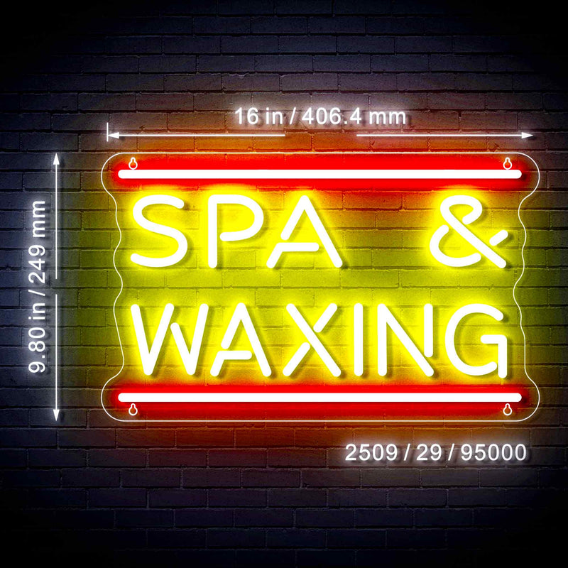 Beauty Salon Spa Waxing Flex Silicone LED Sign (Neon-Style, LED Technology) - LED Gift Works