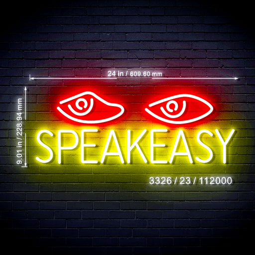 Speakeasy Bar Ultra-Bright LED Sign with Remote (Neon-Style, LED Technology) - Way Up Gifts