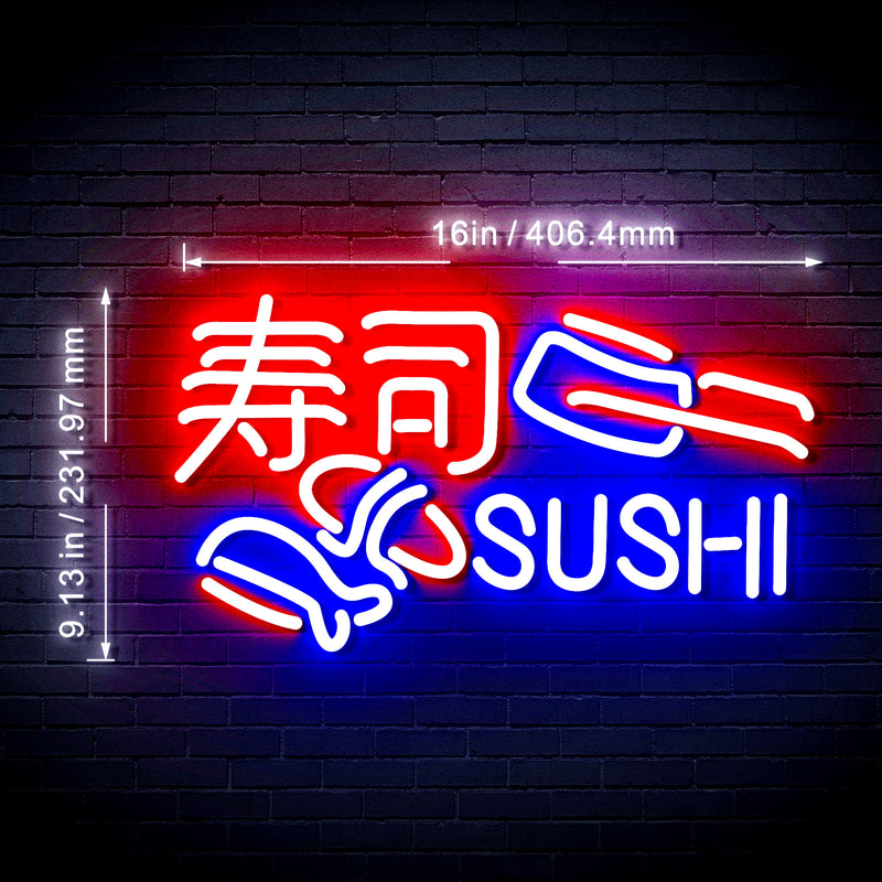 Japanese Food Sushi Flex Silicone LED Sign (Neon-Style, LED Technology) - LED Gift Works
