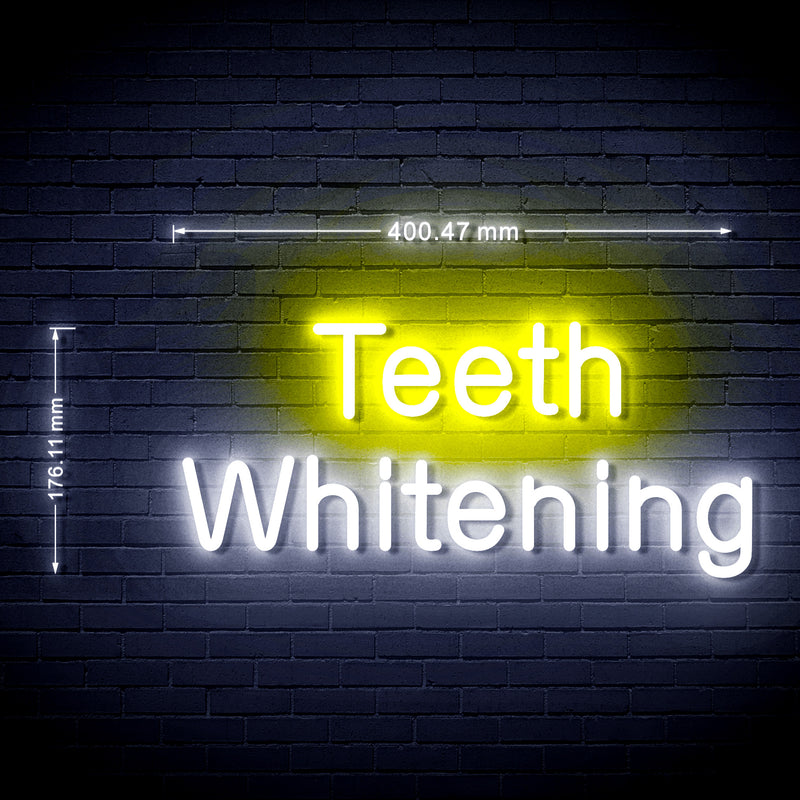Dentist Teeth Whitening Flex Silicone LED Sign (Neon-Style, LED Technology) - LED Gift Works