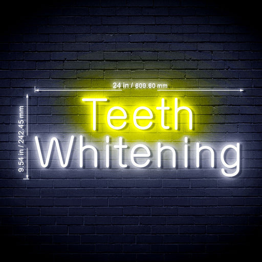 Dentist Teeth Whitening Ultra-Bright LED Sign with Remote (Neon-Style, LED Technology) - Way Up Gifts