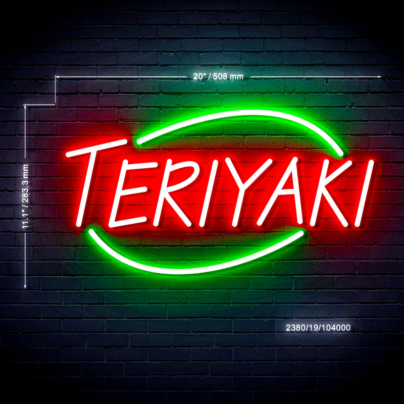 Teriyaki Ultra-Bright LED Sign with Remote (Neon-Style, LED Technology) - LED Gift Works