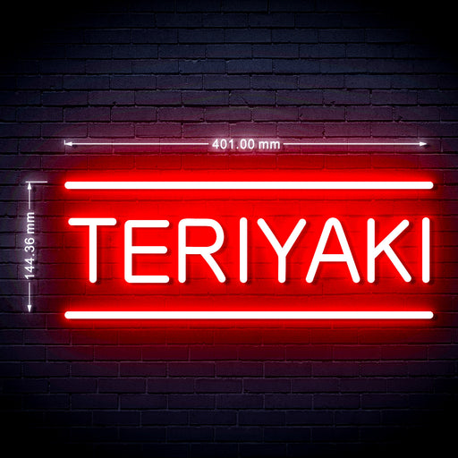 16" Teriyaki Flex Silicone LED Sign (Neon-Style, LED Technology) - Way Up Gifts