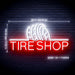 Auto Repair Car Tire Shop v1 Ultra-Bright LED Sign with Remote (Neon-Style, LED Technology) - Way Up Gifts