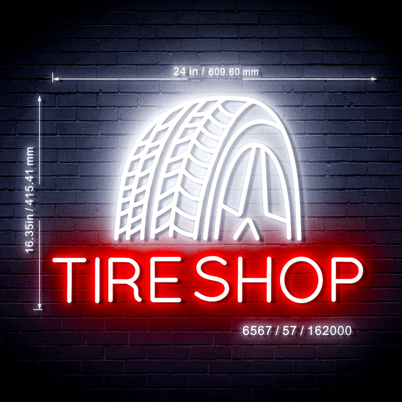 Led Auto Repair Sign Auto Repair Car Tire Shop v2 Ultra-Bright LED Sign with Remote (Neon-S ...