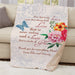 Personalized Mothers Day Sherpa Blanket - Loving Message for Mom - Way Up Gifts