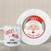 Cookies for Santa Plate and Mug Set - Custom Santa Cookie Plate & Mug Combo - Way Up Gifts