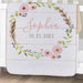 Personalized Wreath Sherpa Blanket for Baby - Custom Baby Wreath Blanket - Way Up Gifts